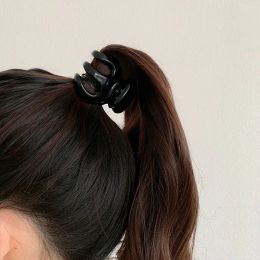 New Pumpkin Grab Clip High Ponytail Fixed Artefact Hairpin Female Back Head Frosted Hairpin Grab Clips Anti-Sagging Claw Clip