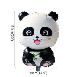 Panda Theme Banner Kids Birthday Party Supplies Disposable Tableware Set Plate Napkins Cup Gender Reveal Decorations