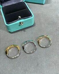 Projektant Gold Lock Diamond Ring Band Pierścienie Klaster Kobiety Mens 925 Srebrny Srebrny Luksusowa złota biżuteria T Kobieta marka Pierścień Pierścień