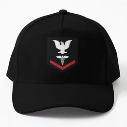 Ball Caps HM3 Corpsman Third Class Baseball Cap Beach Bag Black Snap Back Hat Sunscreen Hats For Women Men's