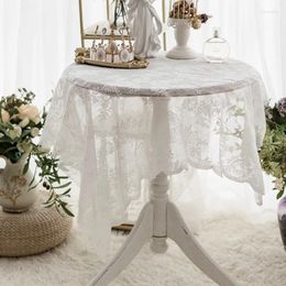 Table Cloth White Lace Tablecloth Rectangle For Wedding Party Coffee Cover Cloths Placemats Dish Embroidery Fabric 2024