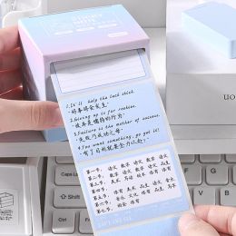 Sticky Note Stickers, Full Adhesive Labels Stickers Pull Out Boxes Aesthetic Memo Stickers, Drawer Self-Stick Notepads
