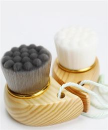 1pcsSet Women Wooden Facial Cleansing Brush Deep Pore Clean Wash Face Comma Brush Soft Fiber Facial Beauty Makeup Tools1736938