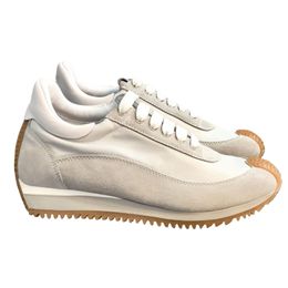 2024 Men and womens casual shoes in nylon and suede Lace up sneaker with a soft upper and honey rubber waves sole top cowhide shoes