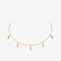 Designer halsband mode halsband guld halsband hjärta halsband lyx smycken designer halsband ros guld valentin dag gåva smycken plommon x fem diamantmodeller