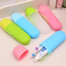 Bath Accessory Set Toothbrush Box Clean And Hygienic 6 Colours Optional Storage Portable Case High Capacity Plastic Home