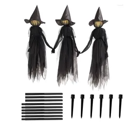 Party Decoration Halloween Decorations Outdoor Large Light Up Holding Hands Screaming Witches Scary Decor For Home Outside Yard Lawn Garden