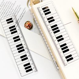 1 Pcs Cute Piano key Straight Ruler Kawaii Stationery Funny Drawing Gift Korean Office School Measuring Drawing