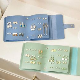 Jewellery Pouches Foldable Book Design Earring Holder Multi-layer Organiser Earrings Rings Case Space Saving Waterproof