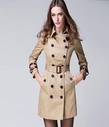 Womens Brand Jackets Coats Highend British Style Coat Double Breasted Ladies Windbreaker For Womens Elegant Trench Coat 2010312486577