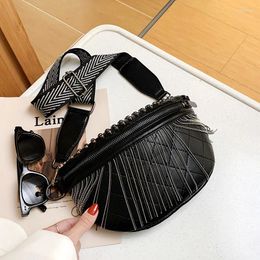 Shoulder Bags YANIGELAN Wide Strap Tassel Women Fashion PU Leather Crossbody Pack Vintage Female Handbags Bolso Negro Piel