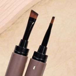 Matte Eyebrow Cream Pen with Brush Makeup Waterproof Natural Contouring Eyeliner Lying Silkworm Gel Non-smudge Setting Eyebrow