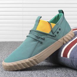 Fitness Shoes Summer Cloth Leisure Men Breathable Vulcanize Canvas Shoe Korean Trendy British Style Male Wild Simple Sneakers