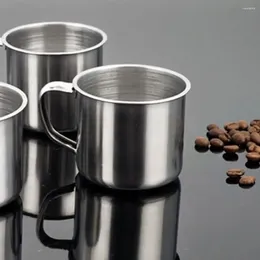 Mugs 200ml Portable Outdoor Travel Stainless Steel Coffee Tea Mug Cup Camping Tumbler Pint Drinking