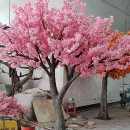 Decorative Flowers 10ft Tall Large Fake Cherry Blossom Tree - 20 Interchangeable Branches White & Pink Artificial Flower Indoor