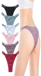 Girls gstring Womens GStrings cotton Sexy lace panties T Underpants Thongs Hollow Solid Comfortable Wear Underpant Everyday Unde9360066