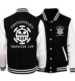 One Piece Jacket Men Japan Anime Straw Hat Luffy Jackets Mens 2018 Spring Autumn Slim Baseball Uniform Trafalgar Law Coat Homme3593221