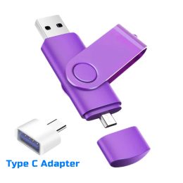 3 in 1 OTG USB Flash Drive 16GB Memory stick 32GB 64GB Pendrive 8GB TYPE C USB 2.0 High Speed Pen Drive For SmartPhone/Tablet/PC