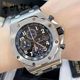Luxury Audemar Designer Piquet Watches Apsf Royals Oaks Wristwatch 42mm Automatic Mechanical Timing Mens Watch New AudemarrsP Waterproof Stainless Steel High Qua