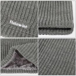 Autumn Winter Thickened Lining Knitted Neck Warmer Gaiter Ski Tube Scarf Men & Women Outdoor Cold-proof Warm Half Face Mask Hot