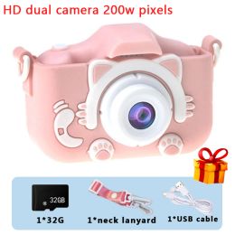 Mini Camera Kids Digital Camera Cat Toy HD Camera for Kids Educational Toy Children's Camera Toys Camera For Boy Girl Best Gift