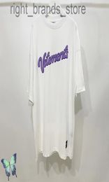 Foam Back Letter Embroidery s Oversize T-shirt W2208080123172432