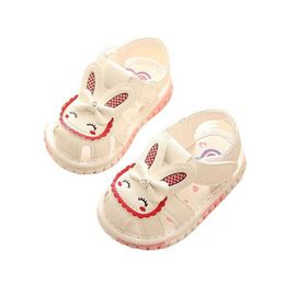 First Walkers Summer baby shoes sandals princess shoes soft soled toddler girl shoes childrens sandals embroidered baby girls shoes Q240525