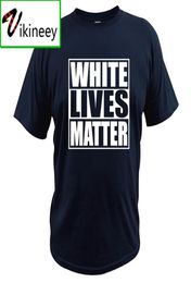 White Lives Matter Black Funny Cool Designs Graphic T Shirt 100 Cotton Camisas Summer Basic Tops 2107075391467