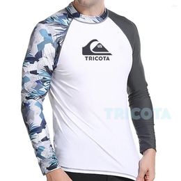 Women's Swimwear Men Swimming T-shirt Swimsuit UV 50 Protect Long Sleeve Rashguard Surfing Rash Guard Surf Shirt Sail Drop Ship