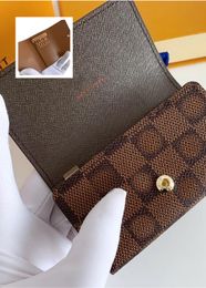 5A womens Leather Case Key Holder Men/Women Key Wallet Coin Purse Multifunction Fashion Housekeeper Key Bag Organiser With box