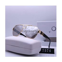 Designer Vercase Sunglasses Cycle Luxury Polarise Sports Sunglasses For Woman Mens New Fashion Baseball Driving Golden Black Silver Alloy Square Run Sun Glasses