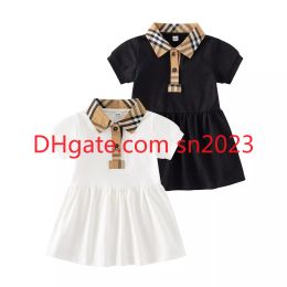 Baby Dress Designer Romper Toddler Jumpsuit Kids Lapel Single Breasted Jumpsuits Designer Infant Onesie Newborn Casual clothes A01