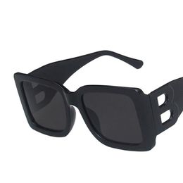 Women Big Frame Fashion Sunglasses Square Woman Oversized Black Style Shades UV400 Sun Glasses 335o