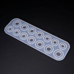 Baking Moulds Flat Rings Mould Collection Handmade Jewellery Tools DIY Making Ring Silicone Moulds For Resin Crystal Epoxy 219e