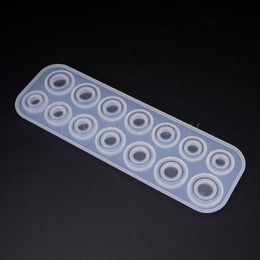 Baking Moulds Flat Rings Mould Collection Handmade Jewelry Tools DIY Making Ring Silicone Molds For Resin Crystal Epoxy 229K