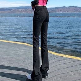 Women's Jeans Arrival Brand Design Fashioin Black Skinny Women Denim Stretch Classic Sexy Flared Pants For Female Dropship