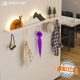 Wall Lamp JoollySun Light LED Entrance Lighting Modern Sconces For Decoration Home Living Room Art Metal Fixture With Hooks