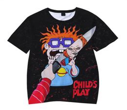 Child039s Play Chucky 3D Print T Shirt Men Women Summer Fashion Casual Hip Hop Tshirt Horror Movie Harajuku Streetwear Funny T9560697