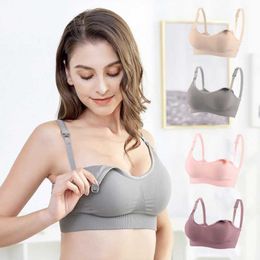 Maternity Intimates Pregnant woman care bra cotton breast feeding pregnant underwear front open clothing latex d240527