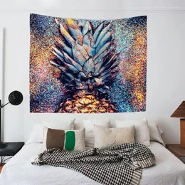 Tapestries Zeegle Creative Pineapple Pattern Wall Decor Hanging Tapestry Sofa Chair Cover Beach Throw Towel Pinic Blanket Hippie