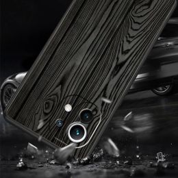 For Xiaomi Mi 13 12T 10 12 Lite 11 Ultra 10T 11X 11T Pro 9T Phone Case Carved Wood For Xiaomi Poco X3 NFC X4 F3 F4 M4 5G Cover