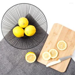 Bowls Versatile Fruit Storage Basket Candy Holder Wire Table Tray Nordiic Style Household Iron Art Black Bowl Gadget