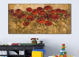 Handmade Abstract Oil paintings flowers Sunshine Floral modern art on canvas for living Dining room Wall decor7663021