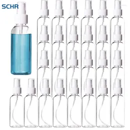 Storage Bottles 50 Pcs 60Ml Spray Plastic Empty Refillable Atomiser Transparent Fine Mist Sprayer Dispenser Travel Bottle