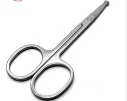 2019 Stainless steel eyebrow trimmer scissors Beard Trimmer Scissor Mini Size Shaving Shear Beard Trimmer Eyebrow1797599
