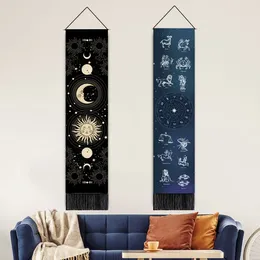 Tapestries Canvas Art Banner 12 Constellation Tapestry Astrology Wall Decoration Symbol Office Room