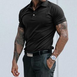 Men's Casual Shirts Male Summer Solid Print T Shirt Turn Down Raglan Sleeve Tops Mens Large Tall