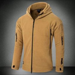Tactical Jacket Military Uniform Soft Shell Fleece Hooded Winter Jacket Men Thermal Army Clothing Casual Hoodies