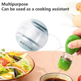 Kitchen Oil Bottle Silicone Brush BBQ Grill Dropper Olive Oil Dispenser Bottle for Cooking Baking Barbecue Kitchen Accessories