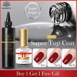 250g Base Gel Super Top Coat Matte Top Coat Gel Polish Soak Off UV LED Gel Varnish Functional Gel Nail Salon 240527